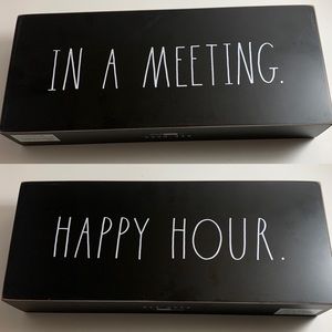 Rae Dunn Double Sided Office / Bar Sign